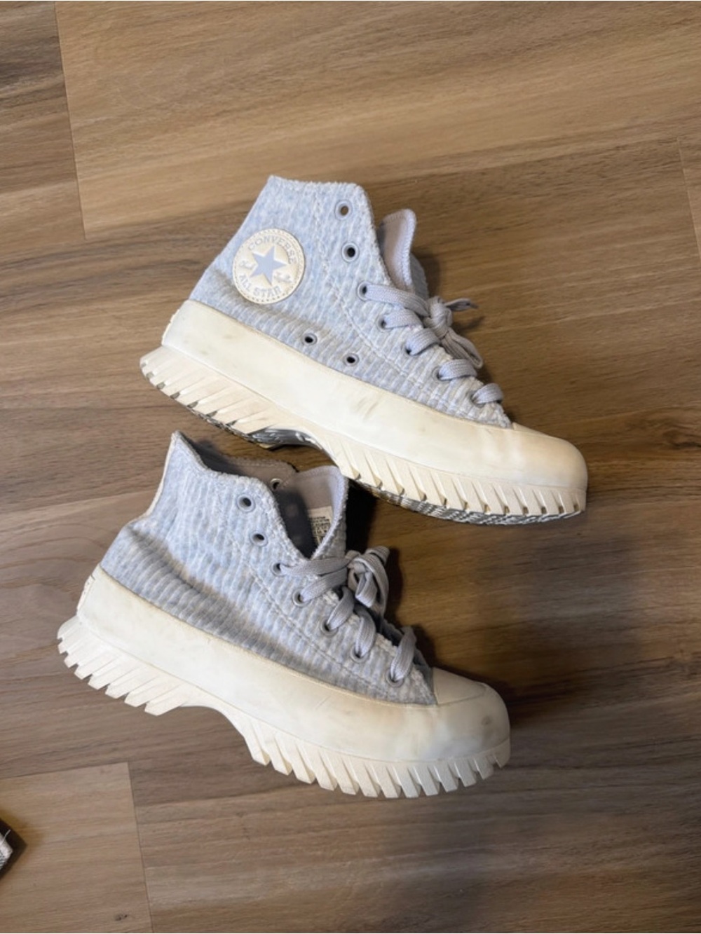 Converse Kids Light blue High-Top Platform Sneakers